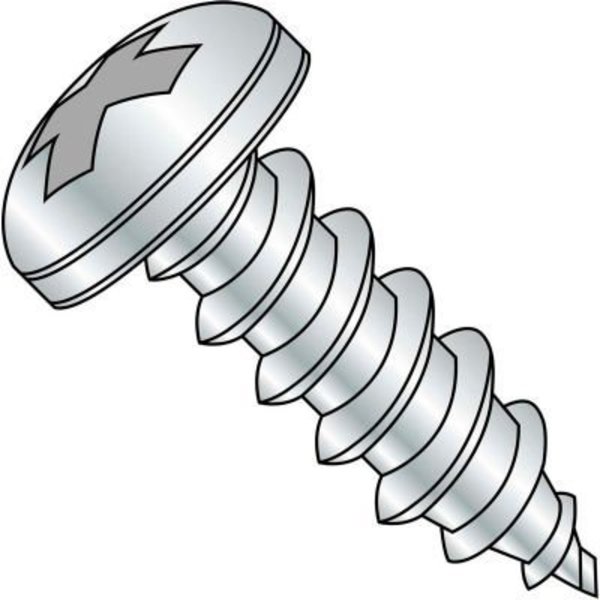 Kanebridge Self-Drilling Screw, #6 x 3/8 in, Zinc Bake Pan Head Phillips Drive 0606ABPP